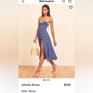 Reformation Juliette Dress Size 4, color: Moray